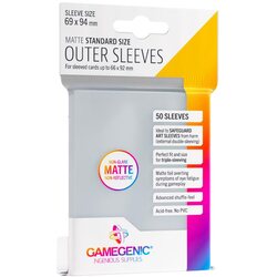 Gamegenic Outer Sleeves Standard Matte Clear
